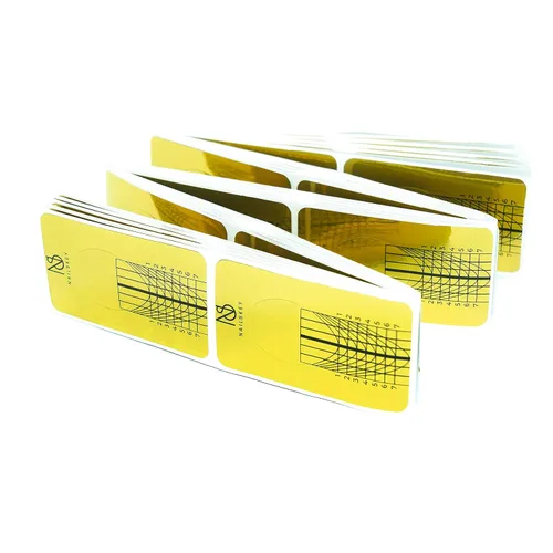 Vista 5 de Formas de Uñas para Constructor de Gel - 100 Piezas Calcomanías Autoadhesivas de Extensión de Uñas para Acrílico, UV y Poly Gel con Guía