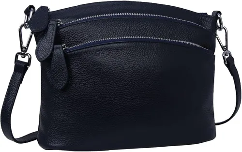 Vista 3 de HESHE Bolsos cruzados para mujer, bolsos de cuero pequeños, bolsos cruzados, bolso de hombro, bolso de mano para mujer