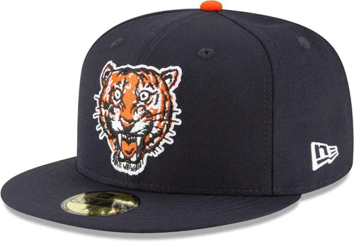 Vista 7 de Gorra New Era para hombres de los New York Yankees. Colección auténtica de gorras MLB 59Fifty, adulto, escarlata Negro