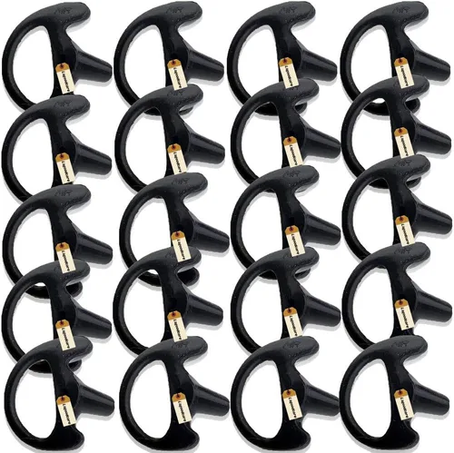 Vista 12 de Lsgoodcare 24 piezas de repuesto Earmold oreja izquierda para radio bidireccional tubo acústico auricular – Auriculares de silicona Walkie Talkie