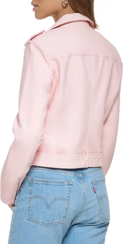 Vista 4 de Levi's Women's Belted Faux Leather Moto Jacket (Regular & Plus Size)
