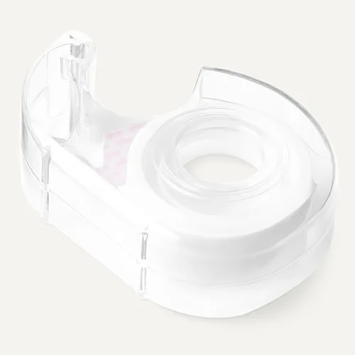 Vista 5 de Amazon Basics Cinta de acabado mate con dispensador, cinta invisible, 3/4" x 300" (8.33 yardas), paquete de 3, transparente