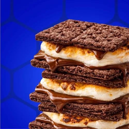 Vista 7 de HONEY MAID Fresh Stacks Galletas Graham de chocolate, 36 paquetes de aperitivos múltiples Bulk Travel Snacks, 8g Whole Grain Per 30g Serving, No