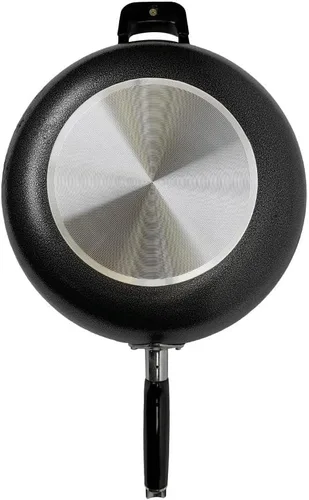 Vista 5 de Sartén antiadherente de aluminio de 13.5 pulgadas, sartén para cocinar huevos, mango lateral