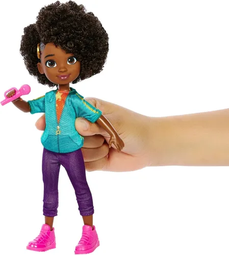 Vista 3 de Mattel Muñeca Karma's World Karma Grant con accesorio para micrófono
