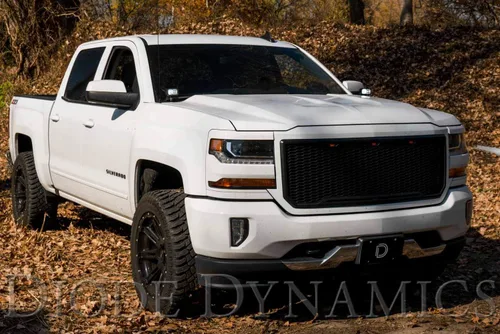 Vista 3 de Kit de luz de cuneta retroiluminada Diode Dynamics Serie Stage compatible con Chevrolet Silverado 1500 2014-2019, C2 1.0 Sport Combo Amarillo