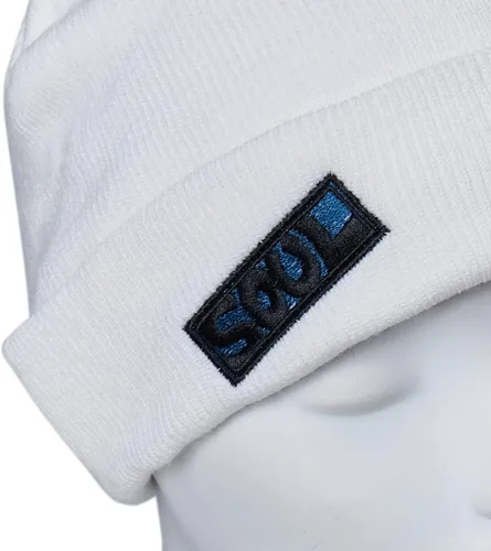 Vista 7 de Kimetsu No Yaiba - Gorro unisex de punto térmico de moda, color blanco, bordado, Blanco