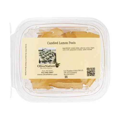 Vista 3 de OliveNation Rebanadas de Cáscara de Naranja Confitada 1 libra (16 oz.)