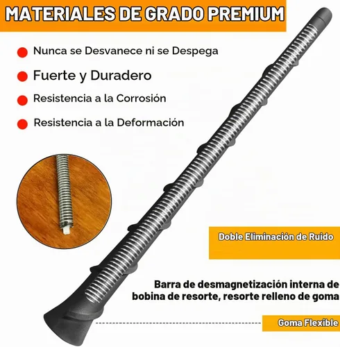 Vista 5 de Reemplazo de antena de goma flexible de 8 pulgadas para Jeep Liberty - Número de pieza 68297936AA