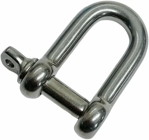 Vista 5 de 10 pieza 5/32" Cadena D Grillete de acero inoxidable con tornillo Pin 150 Lb