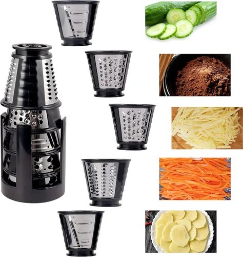 Vista 5 de Cortador eléctrico, rallador eléctrico de queso para uso en la cocina del hogar, triturador de queso con control de un solo toque, máquina