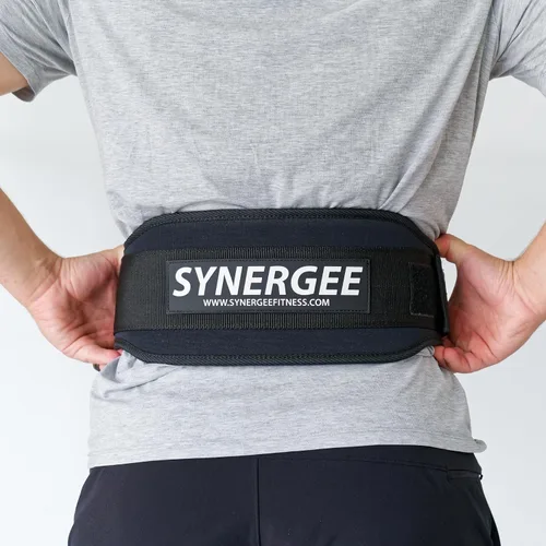 Vista 5 de Synergee Weightlifting Belt – 5" Padded Adjustable Support