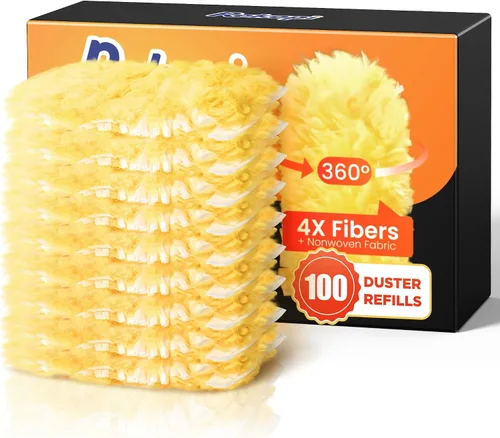 Vista 9 de 60 Count Heavy Duty Duster Refills for Swiffer, Multisurface 360° Larger Size Dusters with 4X Microfibers, Unscented Disposable Dusters for Cleaning