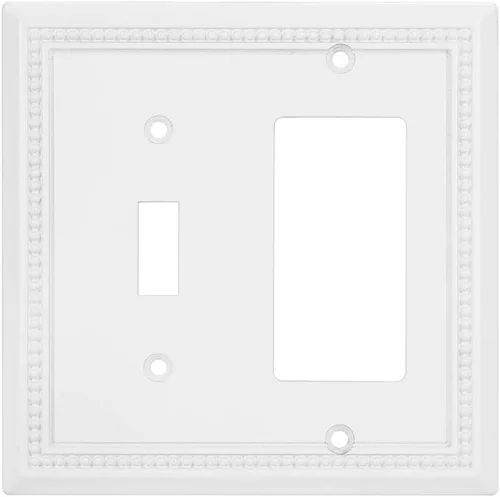Vista 47 de Henne Bery Sunken Pearls - placa decorativa de pared, placa decorativa de pared, tapa de salida de la placa del interruptor, aleación de zinc sólida