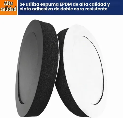 Vista 3 de Osilly 4 potenciadores de altavoz de espuma de 6.5 pulgadas, bloqueador de anillos de altavoz de espuma para puerta de automóvil, kit de esponja