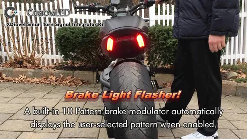 Vista 6 de Custom LED Kit de integrador de señal de giro inteligente para Ducati XDiavel y XDiavel S 2016-2023 - Módulo de correr/freno/giro Plug and Play