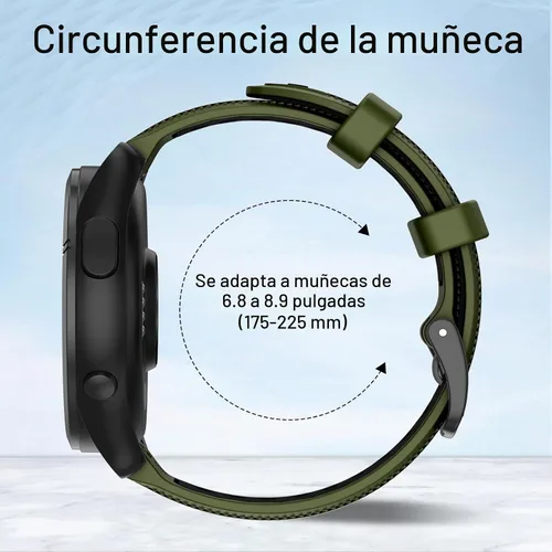 Vista 5 de ISABAKE Correa de silicona de liberación rápida de 22mm de reemplazo para Gamrin Forerunner 265, Forerunner 255, Garmin Vivoactive 4, Garmin Venu 2
