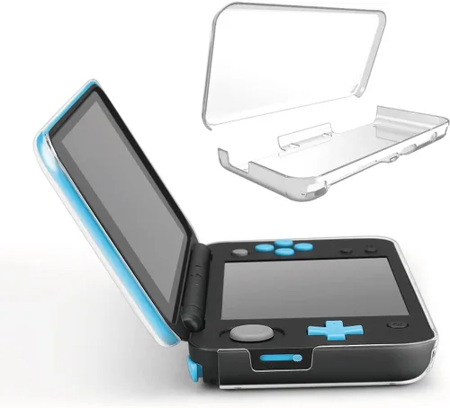 Vista 5 de VSEER Funda protectora para 2DS XL, transparente, transparente, antiarañazos, compatible con 2017 2DS XL LL