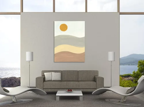 Vista 3 de Jaxson Rea "Retro Abstract II Gallery Wrapped Canvas by Danhui Nai, 12" x 16