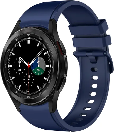 Vista 10 de Correas para Galaxy Watch 6 Classic de 1.850 in 1.693 in/Galaxy Watch 6 1.732 in 1.575 in, bandas de silicona de 0.787 pulgadas para Galaxy Watch 5