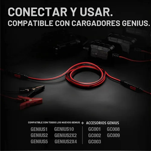 Vista 6 de NOCO GC004 X-Connect - Cable de extensión de 10 pies Accesorio para cargadores de batería inteligentes Genius Smart
