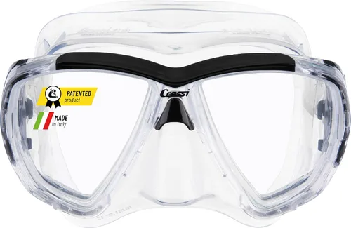 Vista 11 de Cressi Máscara de buceo para adultos con lente inclinada para buceo - Big Eyes: Made in Italy