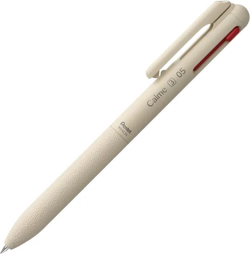 Vista 7 de Pentel BXAC35W Bolígrafo tricolor, Calme, 0.020 in, Grisáceo, Blanco