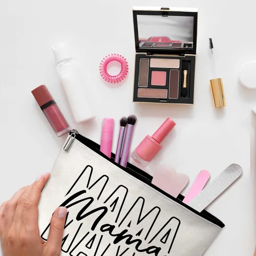 Vista 3 de GREOXG Bolsa de maquillaje Mama, mama, Mamá