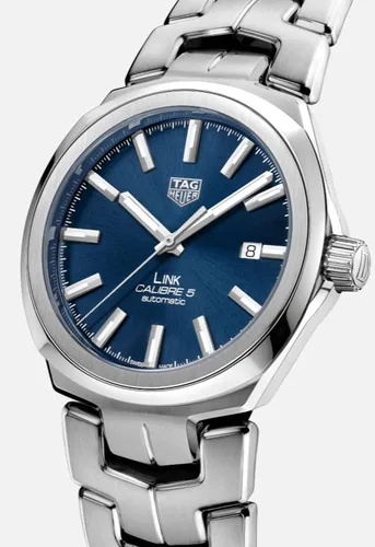 Vista 2 de TAG Heuer Link Reloj automático WBC2112BA0603 de diámetro de 1614in Azul Classic