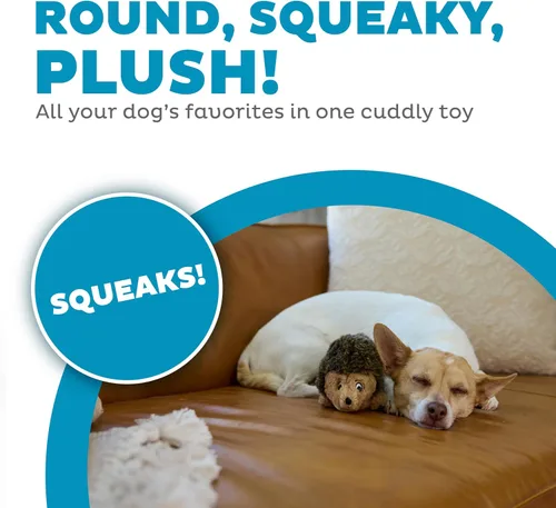 Vista 2 de Outward Hound - Juguete de peluche Hedgehogz para perro, tamaño S