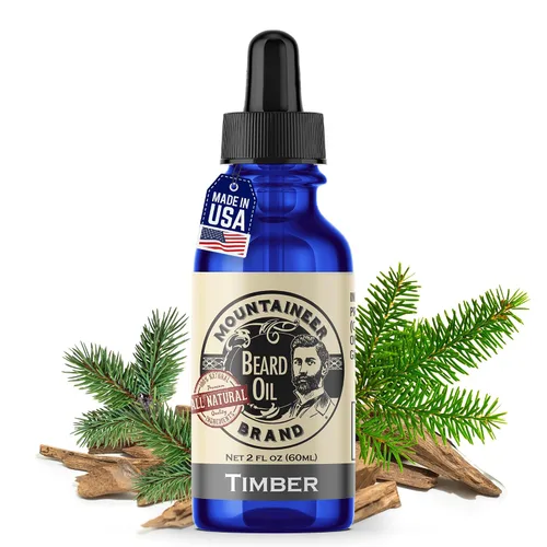 Vista 12 de Mountaineer Brand Aceite para barba – Sin perfume – Acondicionador y suavizante 100% natural para hombres – Hidrata e hidrata para el crecimiento