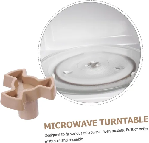 Vista 3 de Unomor 2 piezas de acoplador de placa giratoria para horno de microondas, soporte de eje en forma de Y para bandeja de vidrio, piezas de repuesto
