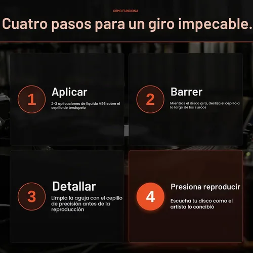 Vista 9 de Vinyl Buddy Kit de limpieza definitivo de discos de vinilo de 5 piezas Incluye: limpiador de discos - Cepillo de terciopelo, microfibra y lápiz