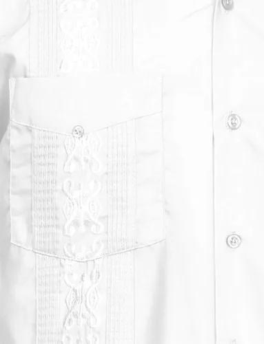 Vista 5 de NE PEOPLE - Camiseta de manga corta para hombre, diseño de Guayabera cubana, con botones, tallas S-4XL