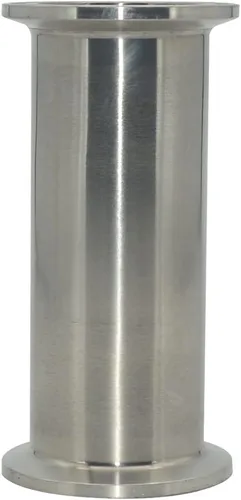 Vista 4 de Tubería redonda inconsútil del acero inoxidable 316, tubo OD 1.5 ", longitud de 4"/102MM, carrete sanitario del trío del trébol de 1.5