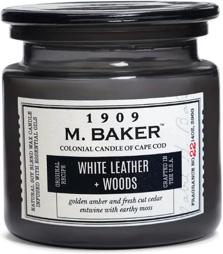 Vista 22 de Colonial Candle Vela perfumada de bambú de geranio, vela de cera de mezcla de soja natural de 2 mechas con aceites esenciales, vela en tarro