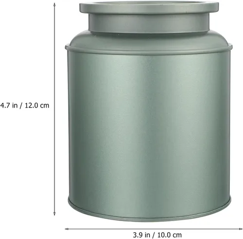 Vista 2 de OUNONA Tinplate Tea Storage Container with Lid Packaging Box for Spices