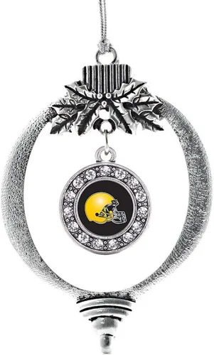 Vista 540 de Inspired Silver - Adorno de cromosoma 21 con dije de círculo de plata con joyas de circonita cúbica