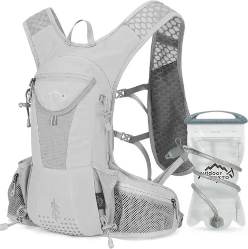 Vista 9 de IX INOXTO Hydration Pack Backpack, Lightweight Water Backpack with 2L Hydration Bladder Daypack for Men Women,Running Hydration Vest for Trail Todo