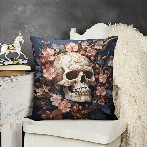 Vista 14 de Fundas de almohada frescas de 12 x 12 pulgadas, fundas de almohada de gatos y calabazas, decoración de habitación, funda de cojín de feliz Halloween