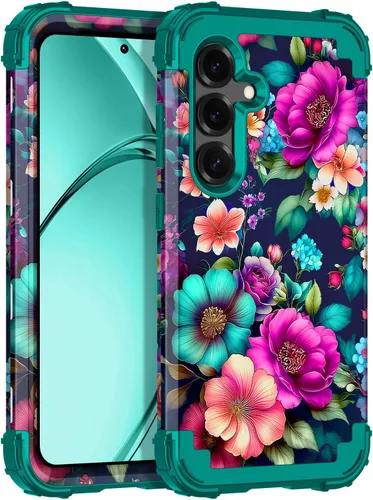 Vista 47 de Rancase para Galaxy S25, Funda de tres capas, protección resistente a los golpes, paraguas de plástico duro + funda protectora de goma de silicona