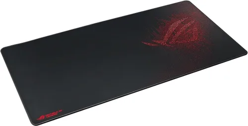 Vista 5 de ASUS ROG Sheath - Alfombrilla de mouse para juegos, 35.4 x 17.3 pulgadas, superficie extragrande, seguimiento preciso de píxeles, bordes cosidos