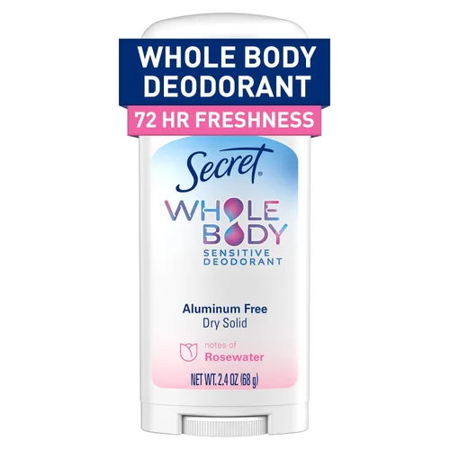 Vista 14 de Desodorante Secret en Barra para Todo el Cuerpo para Mujeres, Aroma a Lila y Ninfa del Agua, Barra de Desodorante sin Aluminio, Protección contra