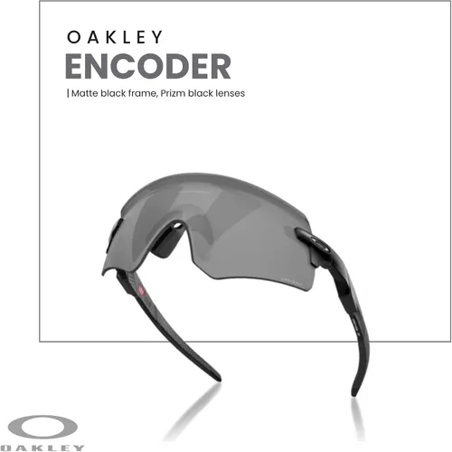 Vista 5 de Oakley Encoder OO9471 - Gafas de sol rectangulares para hombre, correa y kit de cuidado iWear de diseñador