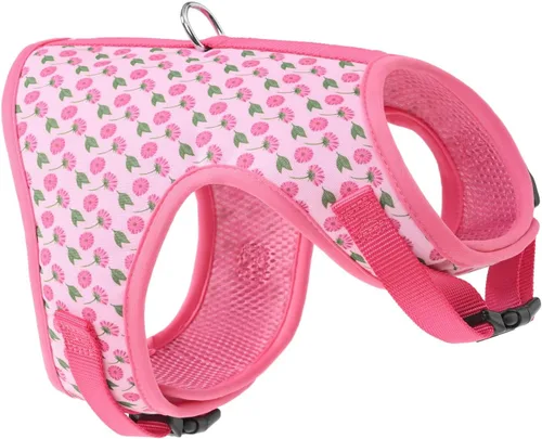 Vista 36 de Mile High Life Arnés para perro, chaleco floral de malla de aire para perros y gatos pequeños de 20 libras, fácil de poner, cierre fácil ajustable