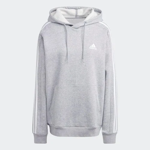 Vista 7 de adidas Sudadera con capucha Essentials Fleece con 3 rayas para hombre