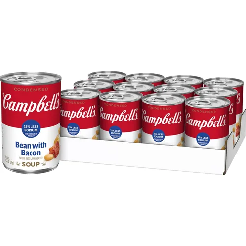 Vista 11 de Campbell's - Sopa condensada de frijol con tocino, sabor natural ahumado añadido, lata de 11.25 oz