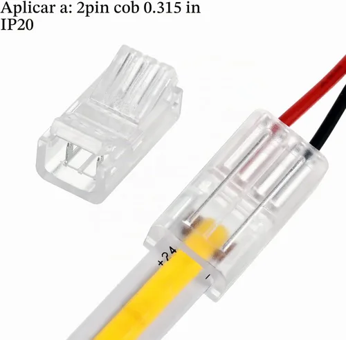 Vista 3 de Flutesan 20 conectores de tira de luz LED, conector LED mazorca