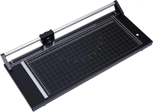 Vista 8 de Cortador de papel giratorio deslizante de precisión manual de 24 pulgadas, película de papel fotográfico de PVC, cortador rodante de PVC