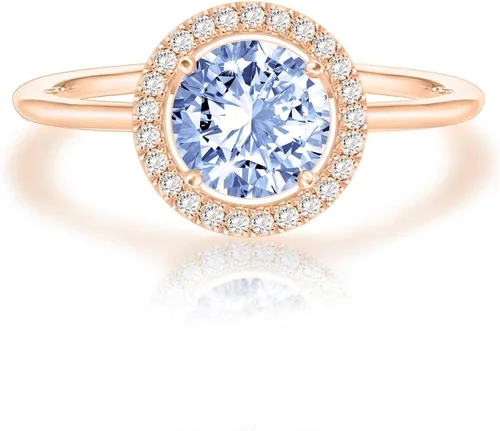 Vista 19 de PAVOI - Anillos chapados en oro de 14K con cristal de piedra natal Anillos para mujer